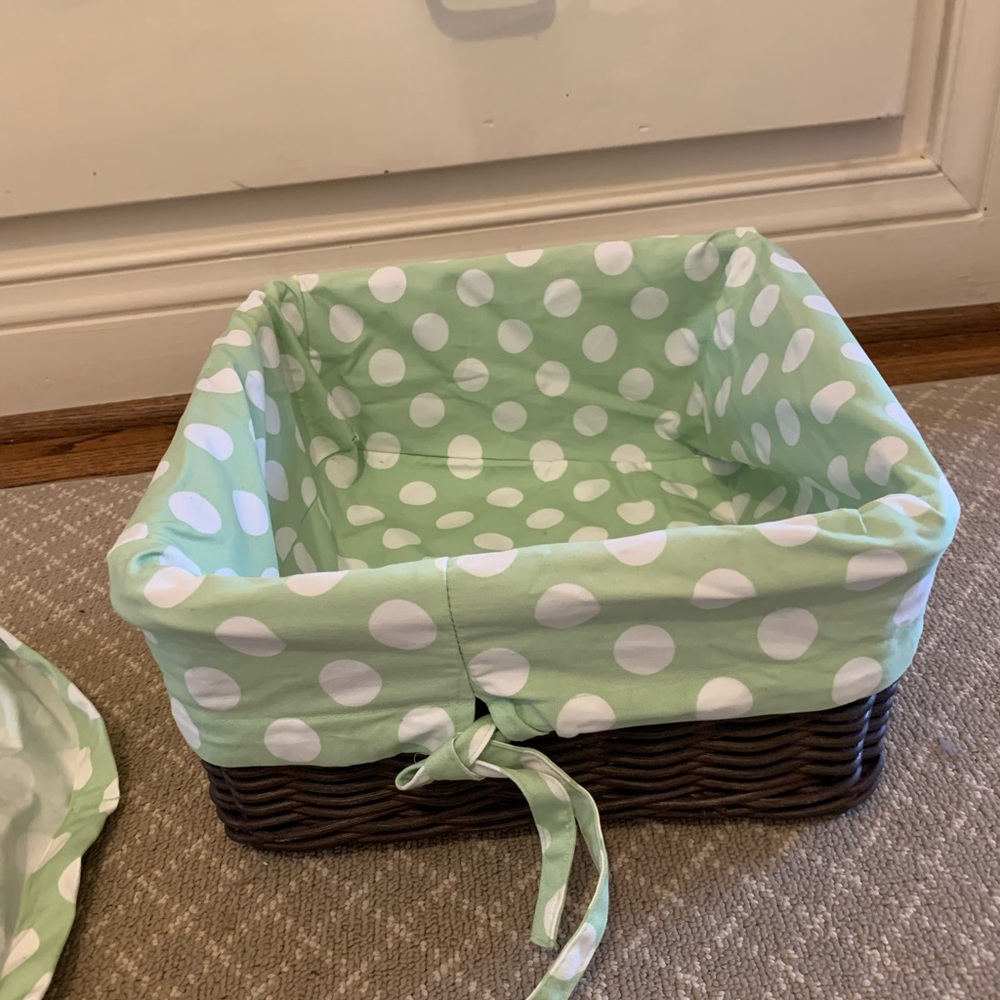 Set of 9 Pottery Barn Kids Mackenzie basket liners